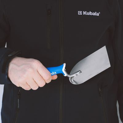 Plastering spoon Kubala G-25, plastic, stainless steel, 100mm