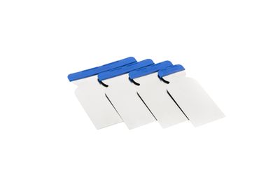 Spatula Kubala 1625, Japanese, plastic, stainless steel, 0.3mm, pack. 4pcs (50, 80, 100, 120 mm)