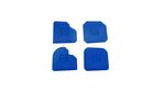 Spatula Kubala 1662, grout, for silicone, plastic, blue, pack of 4 pcs