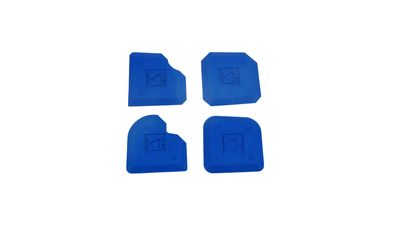 Spatula Kubala 1662, grout, for silicone, plastic, blue, pack of 4 pcs