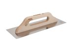 Trowel Kubala WOOD LINE 5407, stainless steel, smooth, wooden handle, blade 0.7mm, 130x480mm