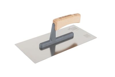 Hladítko WOOD LINE 5414, nerezové, hladké, drevená rukoväť, 130x270mm