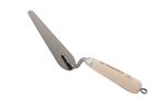 Trowel Kubala 5906, plastering, stainless steel, wooden handle, 55x160x20mm