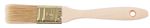 Brush Strend Pro JA019, yellow, 1", painting, flat, wooden handle