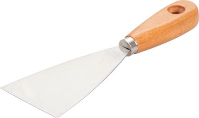 Putty knives 070mm Strend Pro, steel, wooden handle