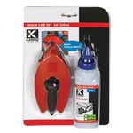 Chalk Line KAPRO® 211, L-30 m, with Easygrip™ reel + blue marking chalk