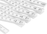 Measuring PVC folding rule 1m Strend Pro, white