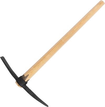 Forged pick axe 2,5kg + wooden handle