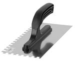 Simító MA3011 Classic Black, 270x125, 4 mm-es fogazású, rozsdamentes acél, műanyag nyél