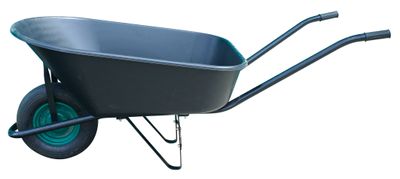 Wheelbarrow Greenlawn Negro 140 lit, plastic, garden, black