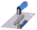 Trowel Strend Pro Premium, BLUE SoftTouch, 270x130 mm, straight, stainless steel