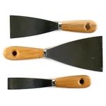 Simítókészlet Strend Pro SS009, 3 részes, 20-50-80 mm, fa nyél
