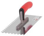 Simító Strend Pro Premium BRAVO RED SoftHand, 270x130 mm, 0,7 mm, 8 mm-es fogazású, rozsdamentes acé