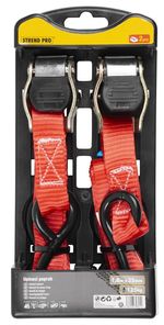 Rögzítő heveder Strend Pro, csatos pánt, 25 mm, H-1,8 m, max. 250 kg, 2 db-os csomag