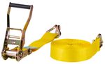 Tie-down strap Strend Pro, with ratchet, 50 mm, L-8 m, max. 4000 kg