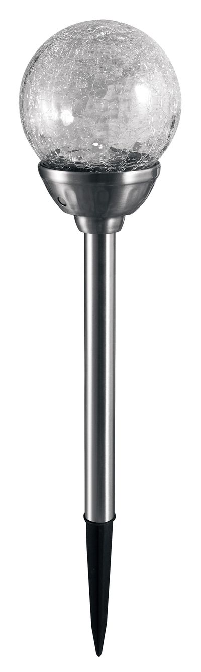 Lámpa Solar Glassball, 450 mm, 2 Led, csom. 6 db, AAA