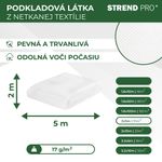 Kerti textília B1106, 2x5 m, nem szőtt, 17 g/m, fehér