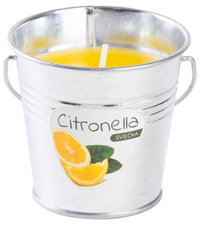 Gyertya Citronella CB143, 80 g, vödör, 80 x 72 mm