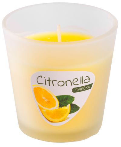 Gyertya Citronella CG144, 80 g, pohár