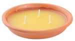 Gyertya Citronella, rovarriasztó, terrakotta, 80 g, 30x125 mm