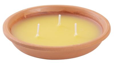 Candle Citronella, repellent, terracotta, 80 g, 30x125 mm