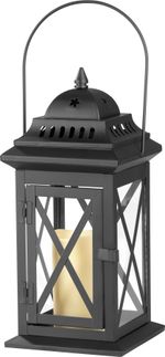 Lantern MagicHome LM3609, 14x14x30 cm, LED, 3xAAA, metal