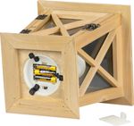 Lampáš MagicHome LW8680, 19x19x36 cm, LED, 3xAAA, drevo