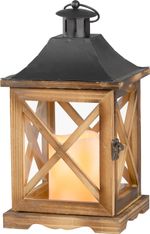 Lantern MagicHome LW8834, 16x16x35 cm, LED, 3xAAA, wood