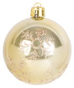 Decorations Xmas N2 6006TS, 6 pcs, M01 gold