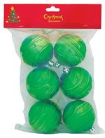 Decorations Xmas N2 70L331106A, 6 pcs, green