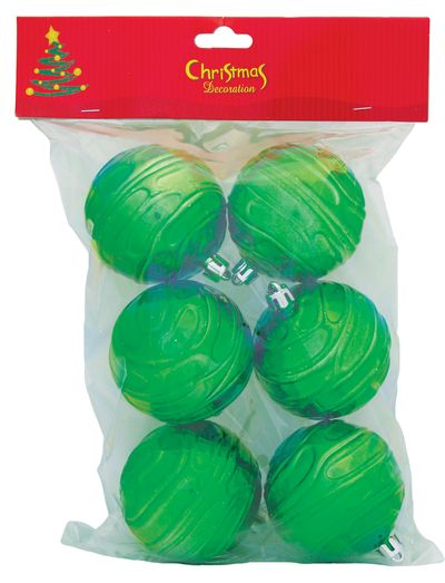 Decorations Xmas N2 70L331106A, 6 pcs, green