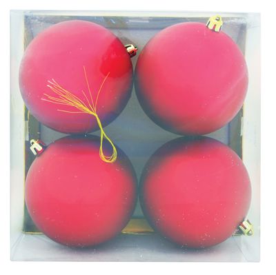 Decorations Xmas N16 10004B, 4 pcs, M03 red