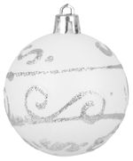 Decorations Xmas N1B 6003A BS1471, 3 pcs, AB011/Y02 white