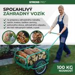 Kocsi Victor, GREEN szállító, felfújható kerék, max. 100 kg