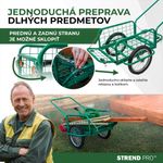 Cart Victor, GREEN transport, inflatable wheel, max. 100 kg