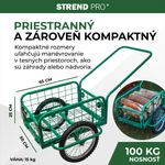 Kocsi Victor, GREEN szállító, felfújható kerék, max. 100 kg