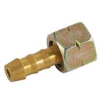 Connector Meva NP01017, D8 mm, for gas, LPG, one-way, G3/8" L thread