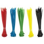 Cable Tie Set, 150x2.5 mm, 200 pcs, multicolor