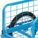 Transport cart Victor BLUE, pneumatic wheel, max. 100 kg