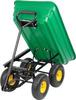 Kocsi Greenlawn Transporter, kerti, teherbírás 250 kg, 75 liter, 930x505x510/895 mm, billenő
