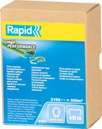 Kapcsok RAPID VR16, PVC zöld, RAPID FP216 és FP20 kötöző fogóhoz, 2-8 mm-es huzalhoz, 3190 db-os cso