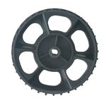 Kerék Goodfarm 416, szórókocsihoz, 20 mm-es tengely, műanyag ház, pótalkatrész