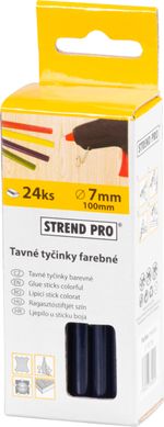 Glue Stick Strend Pro GS-201A, 100x07 mm, blue, pack of 24 pcs, hot melt, adhesive, for glue gun