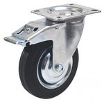 Caster RENOST 521F XD-V125C z, black, swivel, with brake