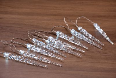 Christmas Light MagicHome Icicle, 10L, cold white, IP20, 2xAA, interior