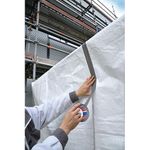 Tape tesa® BASIC Duct Tape, adhesive, silver, textile, 50 mm, L-25 m