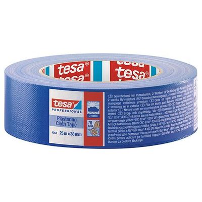 Szalag tesa® PRO Plastering, vakoló, homlokzati, ragasztó, kék, UV, 38 mm, Hossz: 25 m