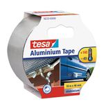 Tape tesa® Aluminium, aluminum, premium, adhesive, 50 mm, L-10 m