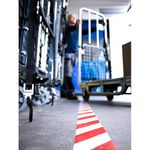 Szalag tesa® PRO Marking, ragasztó, figyelmeztető, piros-fehér, 50 mm, Hossz: 33 m