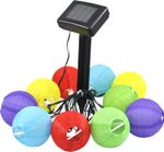 Lánc Solar Draco, 8 cm, 10 lampion